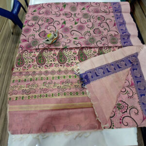 Cotton Saree With Screen Prints