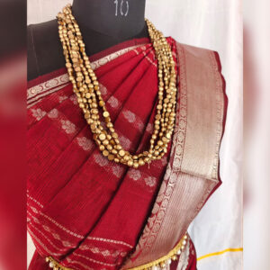 Saree all over Buttas and Kanchi border