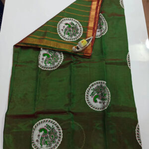 Pattu Saree With Patch Work