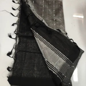 Jute design Contrast Pallu and Blouse