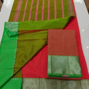 Contrast Pallu and Blouse 250 Border