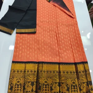 Zari butta Design and Plain Voni