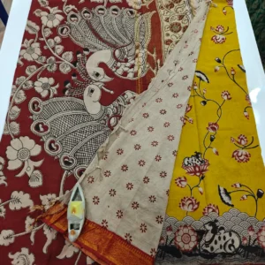 Kalamkari Saree with blouse